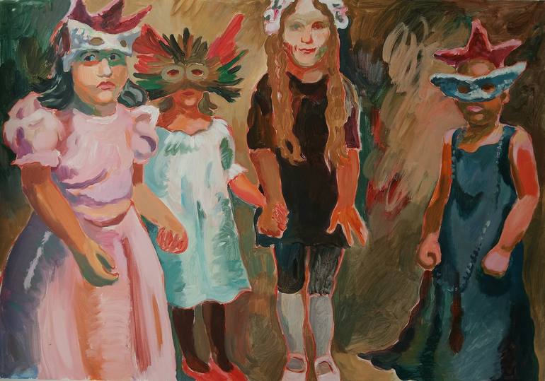 Print of Contemporary Children Paintings by Marina Lukianova