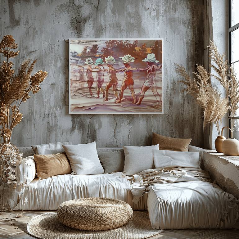 Original Contemporary People Painting by Marina Lukianova