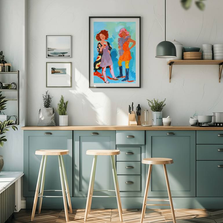 Original Contemporary People Painting by Marina Lukianova