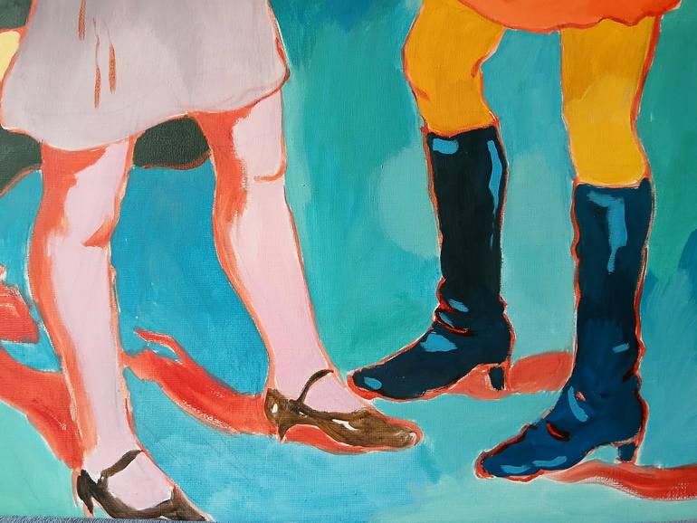 Original Contemporary People Painting by Marina Lukianova