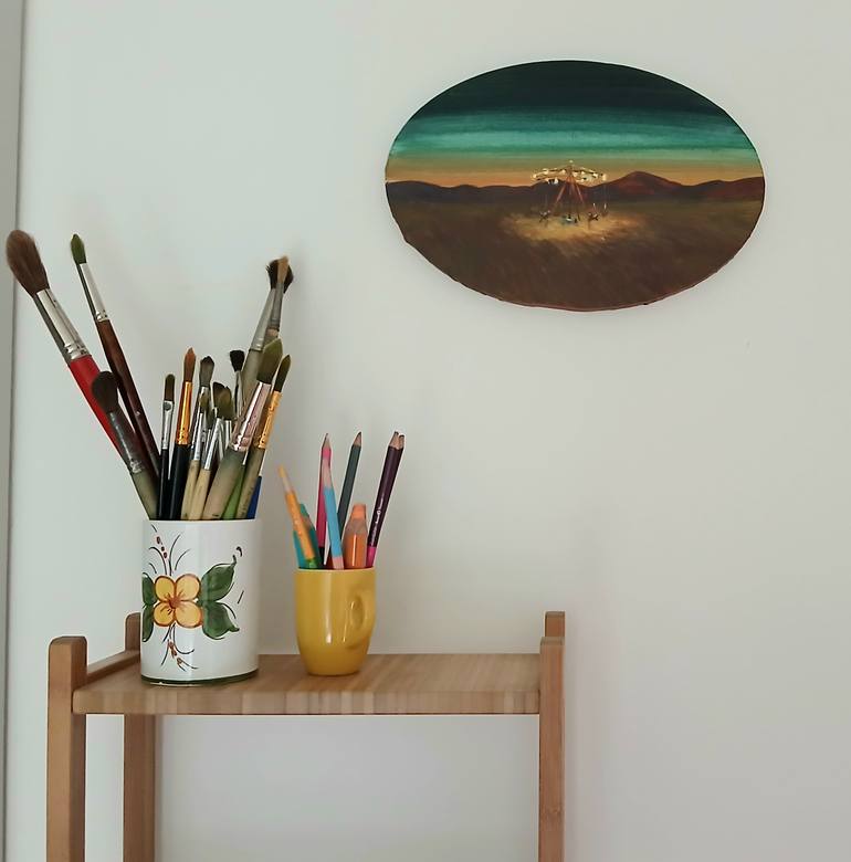 Original Impressionism Landscape Painting by Marina Lukianova