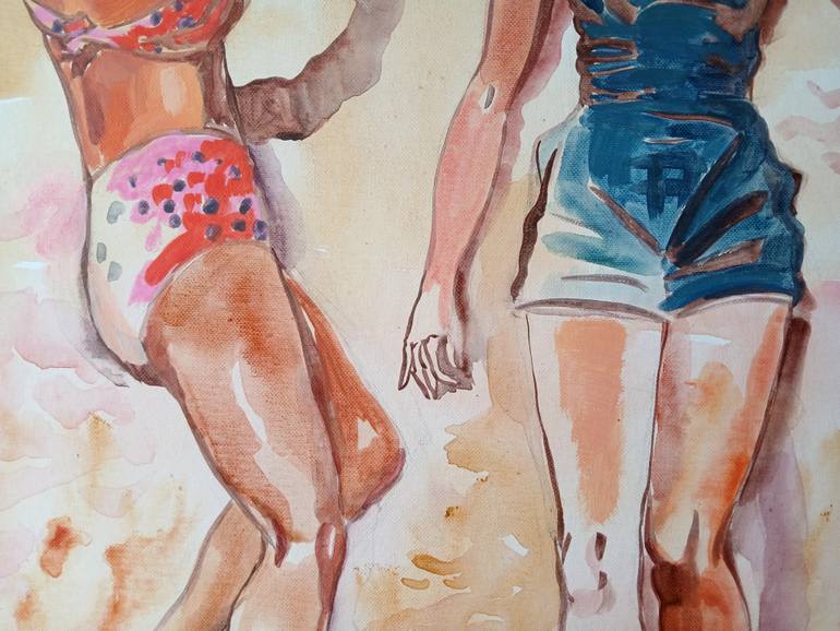 Original Figurative Women Painting by Marina Lukianova