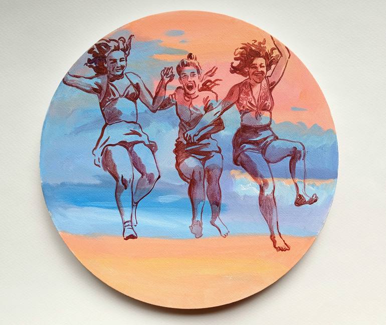 Original Contemporary People Painting by Marina Lukianova