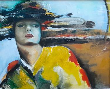Original Expressionism Women Paintings by Gail A McFarland