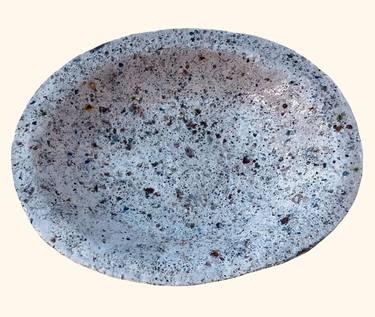 Oval Dish with Melted Glass Beads, No. 176 thumb