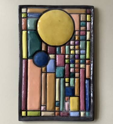 Frank Lloyd Wright Design Ceramic Panel thumb