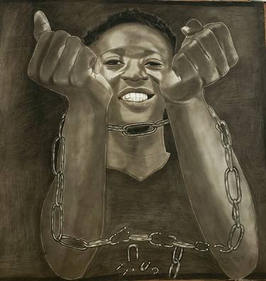 Original Abstract Portrait Drawings by Ayomide Ajiboye