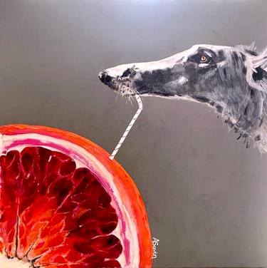 Original Photorealism Dogs Paintings by oana savin