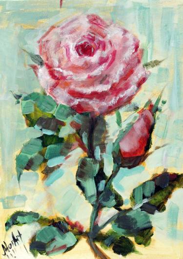 Original Impressionism Floral Paintings by Margosha Dan
