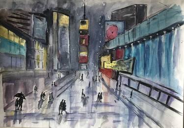 Print of Cities Paintings by Margosha Dan