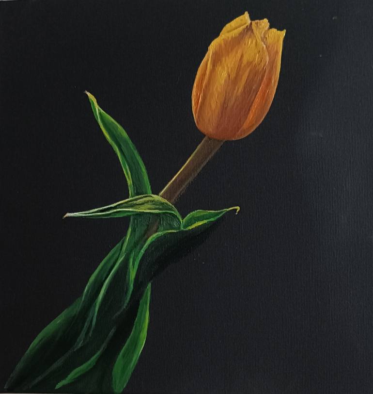 Tulip Painting by Liubov Pitirimova | Saatchi Art