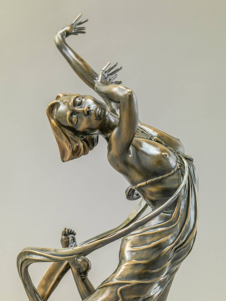 Original Art Nouveau Women Sculpture by Julie Tanner