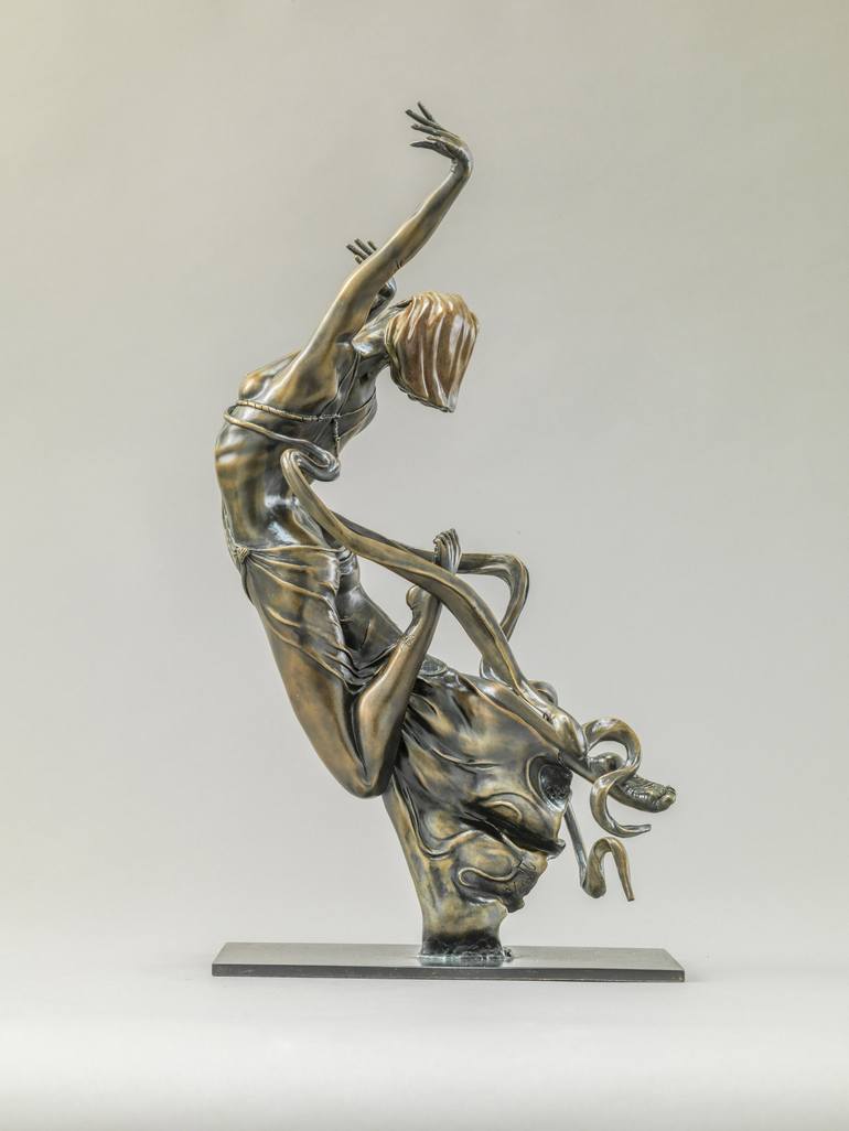 Original Art Nouveau Women Sculpture by Julie Tanner