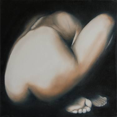 Original Black & White Nude Painting by Julie Tanner