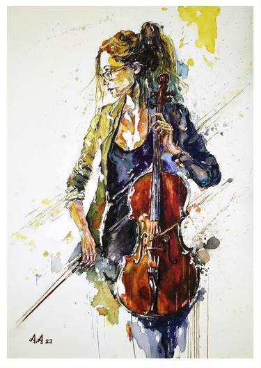 Print of Music Paintings by Alexander Aksyonov