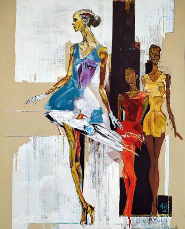 Print of Figurative Women Paintings by Alexander Aksyonov