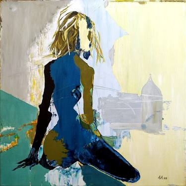 Original Abstract Expressionism Women Paintings by Alexander Aksyonov