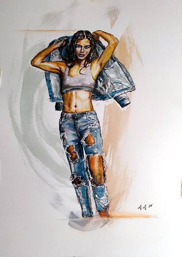 Original Women Paintings by Alexander Aksyonov