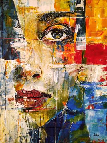Original Abstract Expressionism Abstract Paintings by Alexander Aksyonov
