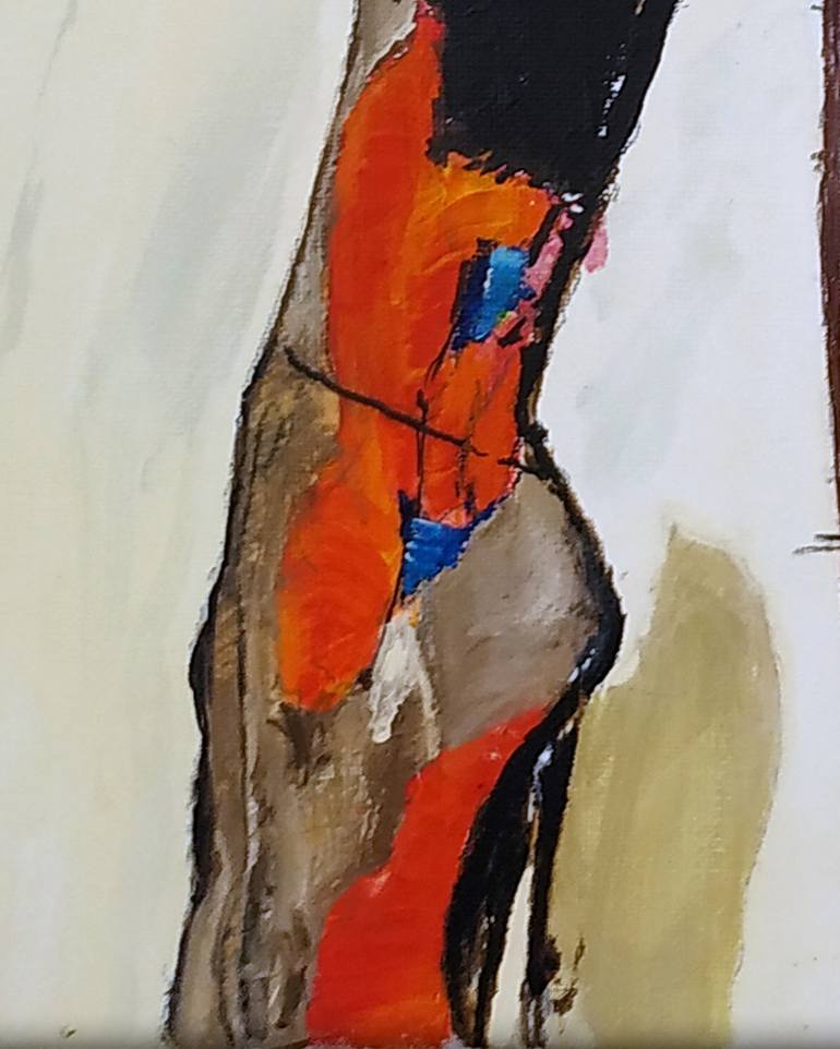 Original Street Art Women Painting by Alexander Aksyonov