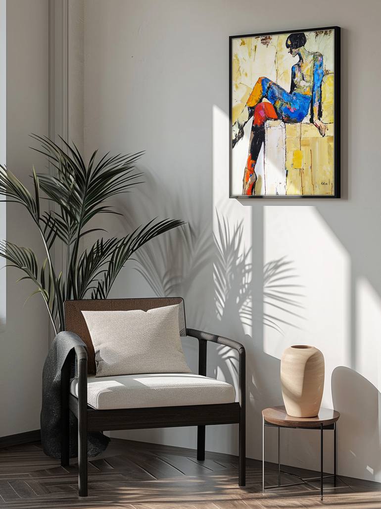 Original Street Art Women Painting by Alexander Aksyonov