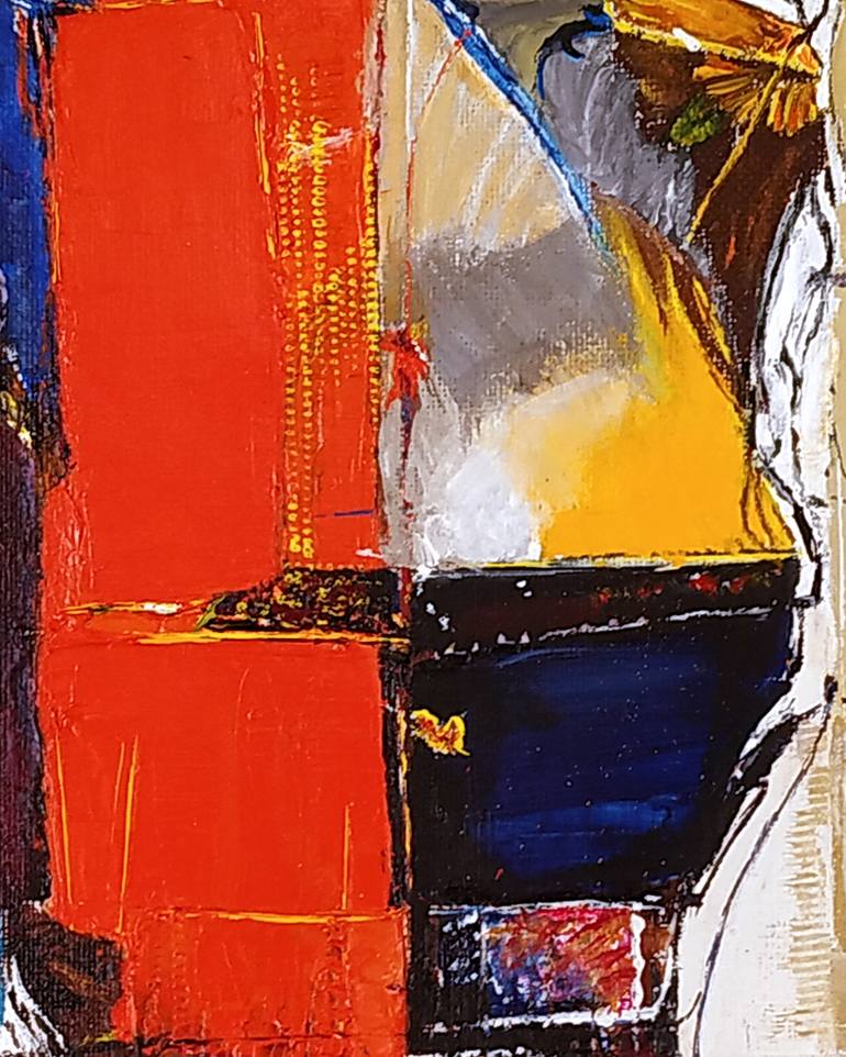 Original Cubism Women Painting by Alexander Aksyonov