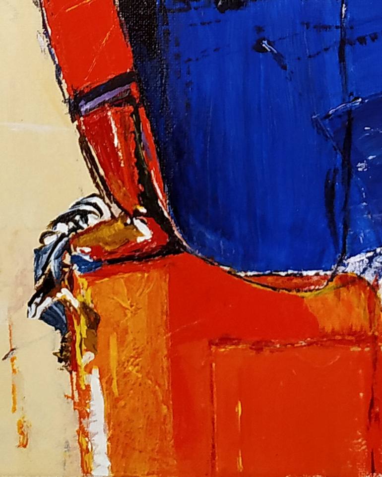 Original Cubism Women Painting by Alexander Aksyonov