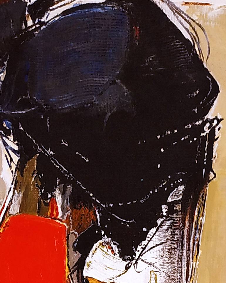 Original Cubism Women Painting by Alexander Aksyonov