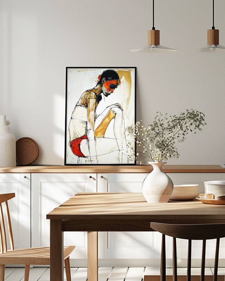 Original Expressionism Women Painting by Alexander Aksyonov