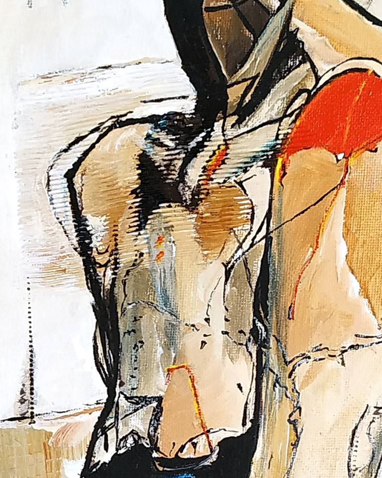 Original Expressionism Women Painting by Alexander Aksyonov