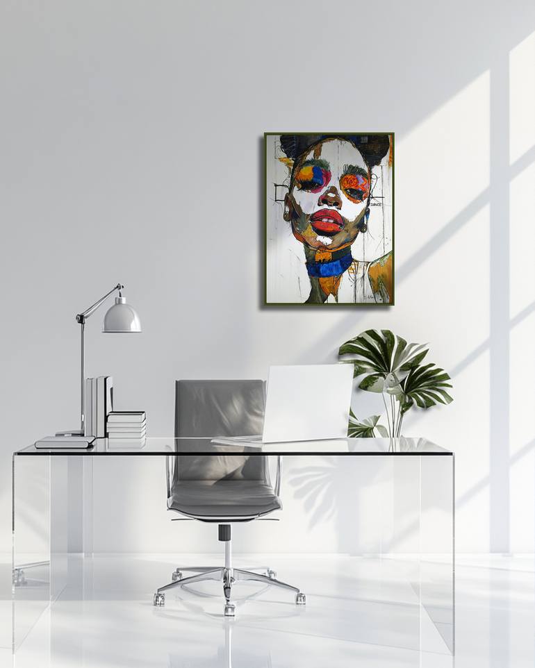 Original Abstract Expressionism Body Painting by Alexander Aksyonov