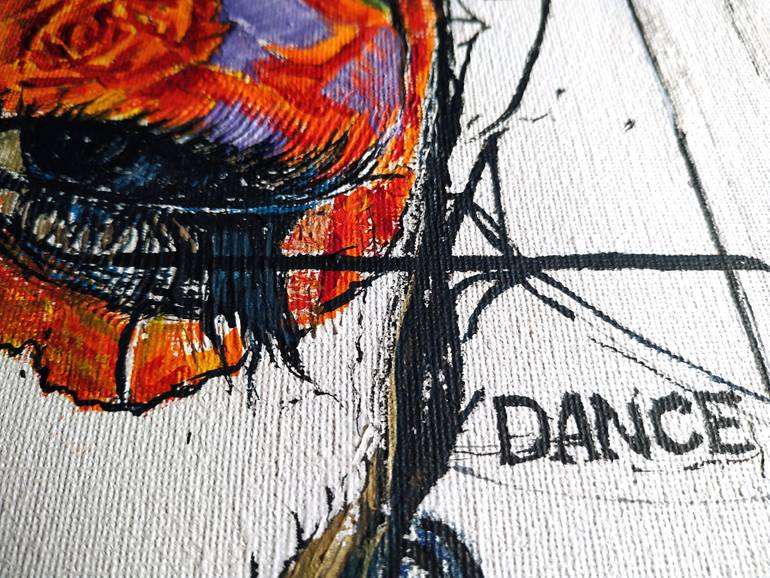 Original Abstract Expressionism Body Painting by Alexander Aksyonov