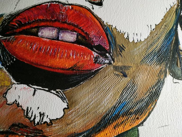 Original Abstract Expressionism Body Painting by Alexander Aksyonov