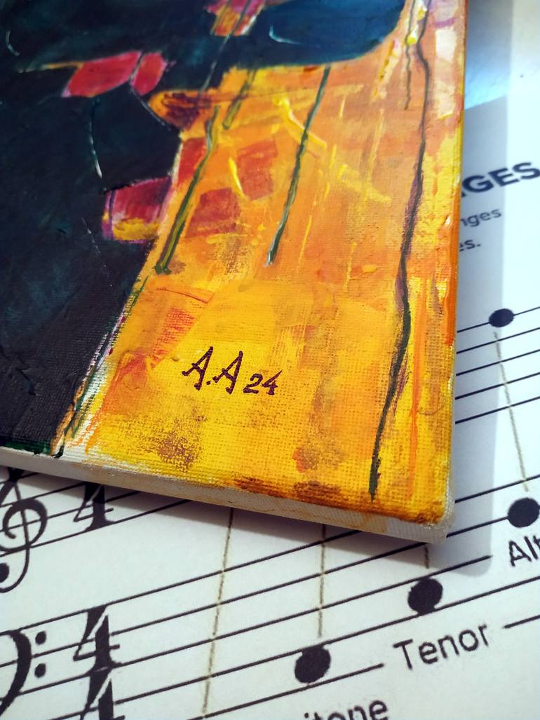 Original Abstract Women Painting by Alexander Aksyonov