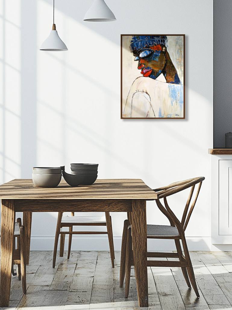 Original Figurative Abstract Painting by Alexander Aksyonov