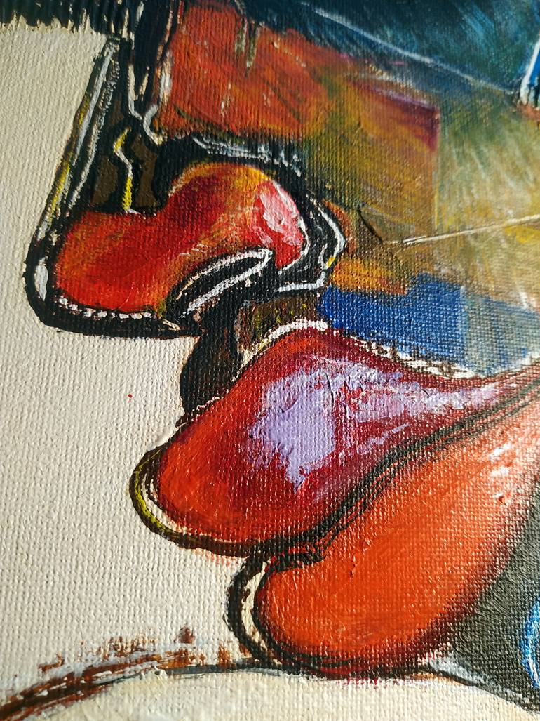 Original Figurative Abstract Painting by Alexander Aksyonov