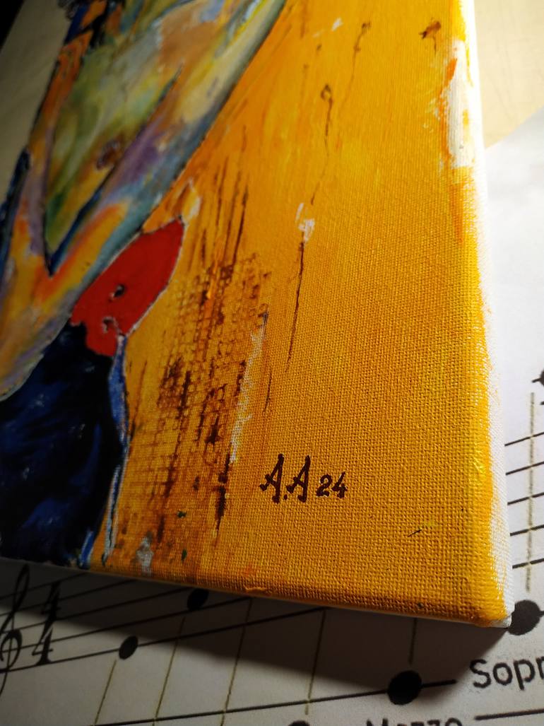 Original Abstract Expressionism Women Painting by Alexander Aksyonov