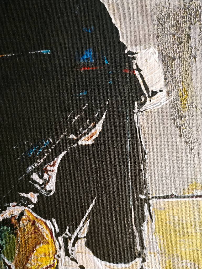 Original Abstract Expressionism Women Painting by Alexander Aksyonov