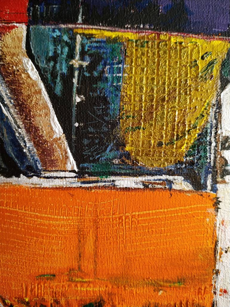 Original Abstract Expressionism Women Painting by Alexander Aksyonov