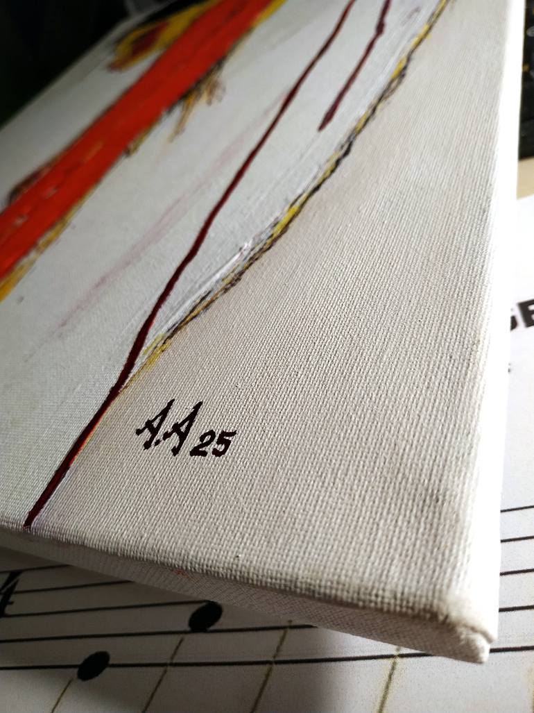 Original Abstract Expressionism Women Painting by Alexander Aksyonov