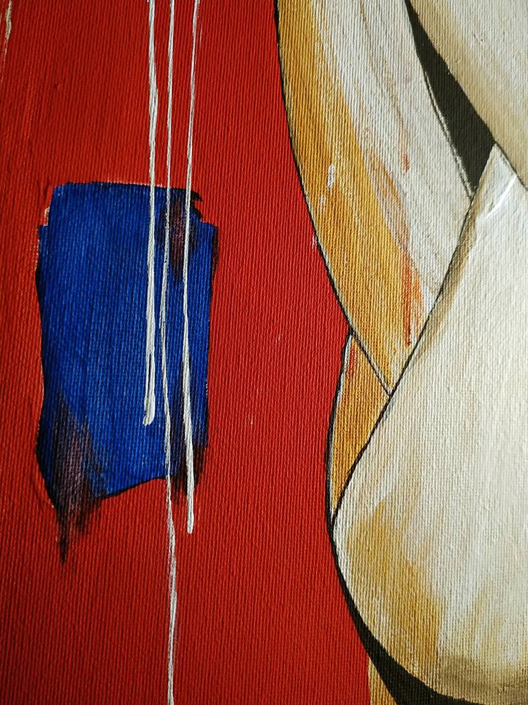Original Abstract Expressionism Women Painting by Alexander Aksyonov