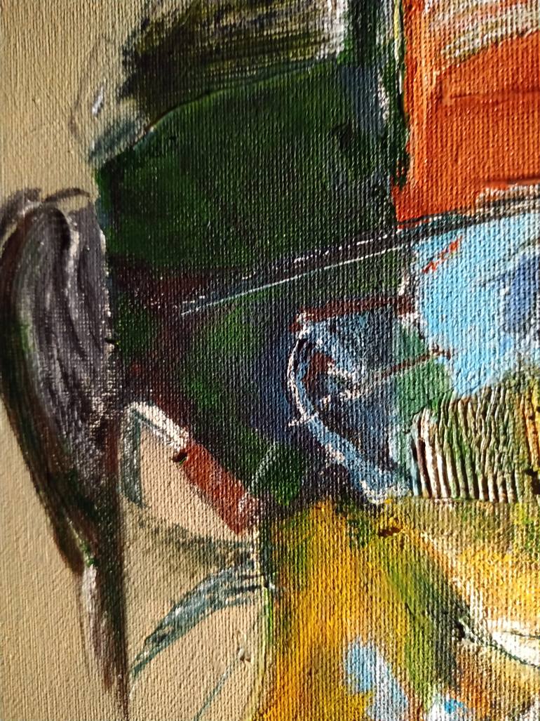 Original Abstract Expressionism Women Painting by Alexander Aksyonov