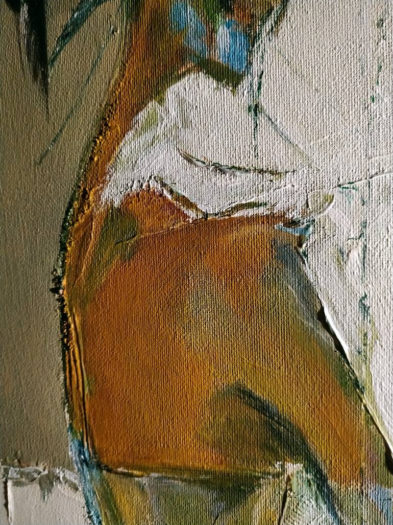 Original Abstract Expressionism Women Painting by Alexander Aksyonov