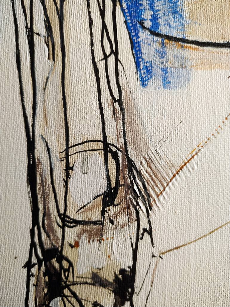 Original Abstract Expressionism Women Painting by Alexander Aksyonov