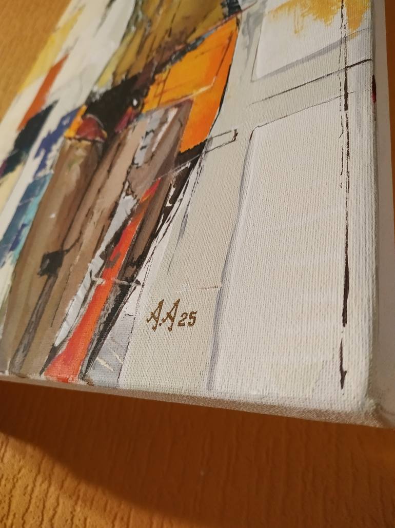 Original Abstract Expressionism Women Painting by Alexander Aksyonov