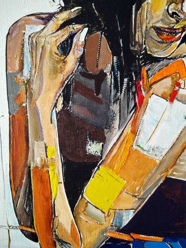 Original Portraiture Fashion Painting by Alexander Aksyonov