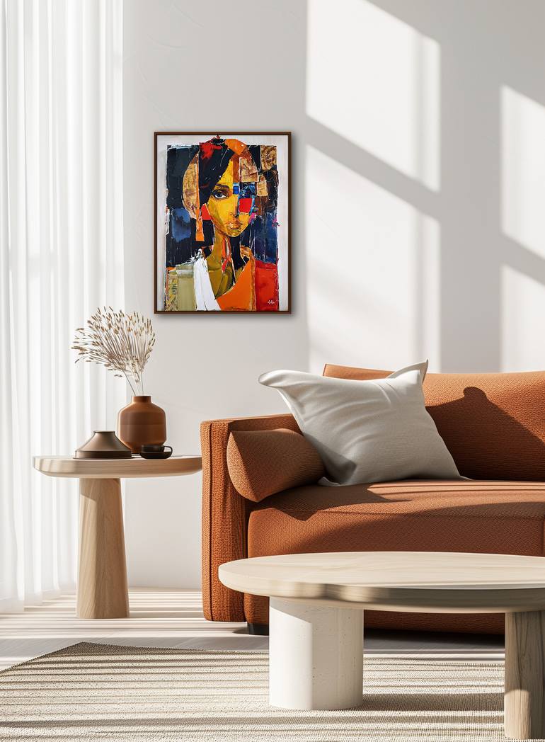 Original Portraiture Abstract Painting by Alexander Aksyonov