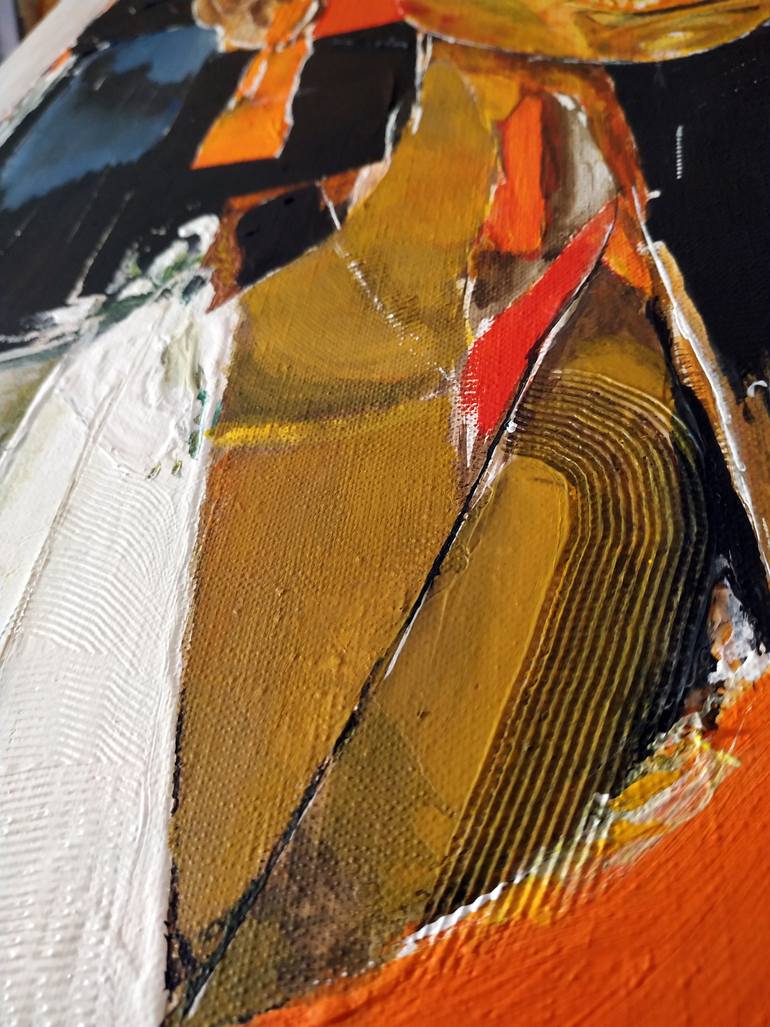 Original Portraiture Abstract Painting by Alexander Aksyonov