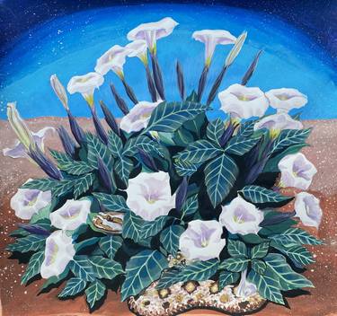 Original Surrealism Botanic Paintings by Jessi Cross