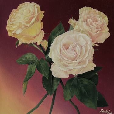 Original Floral Paintings by Zdenka Kiss